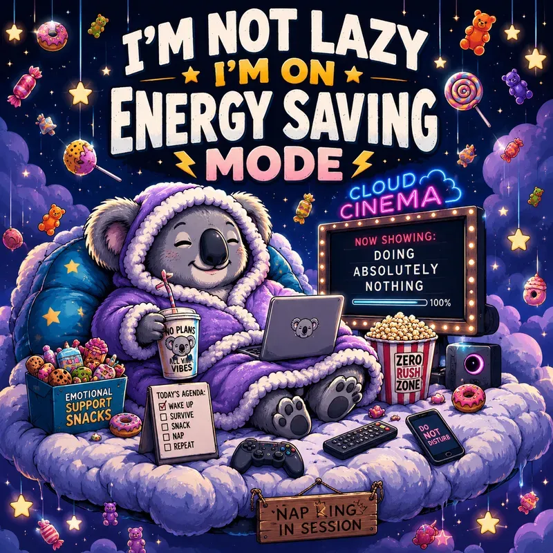 Lazy Mode Cartoon Animal Tshirt Packs