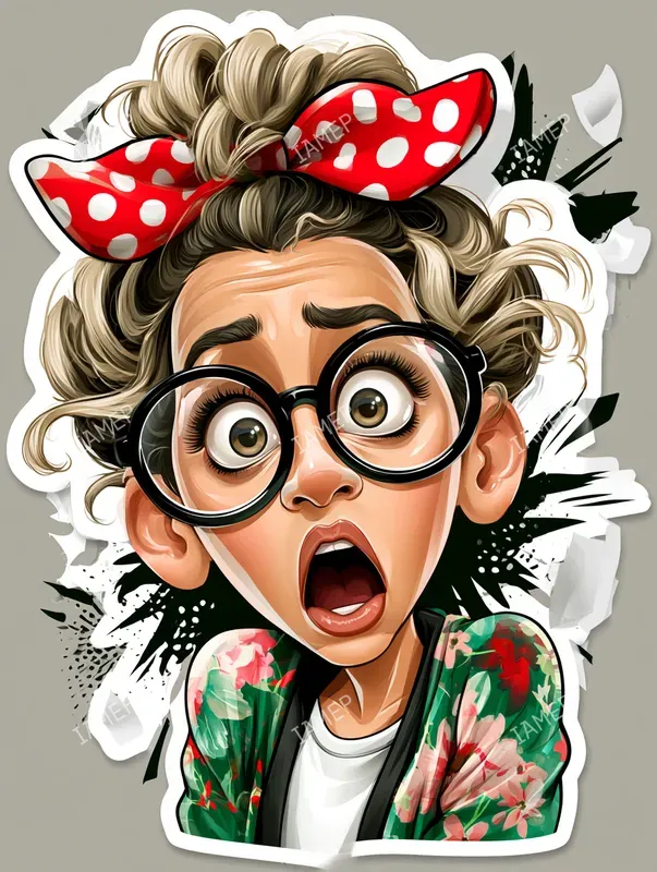 Funny Sticker Caricatures