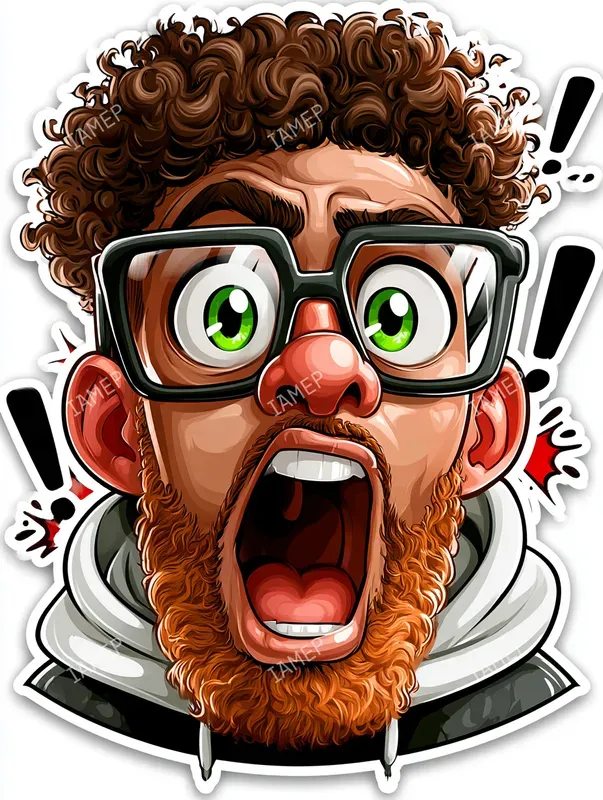 Funny Sticker Caricatures