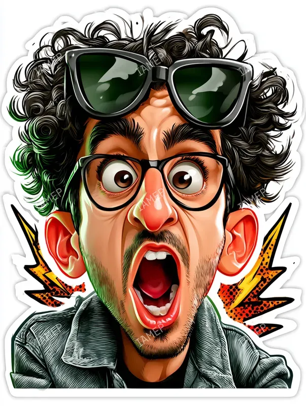 Funny Sticker Caricatures
