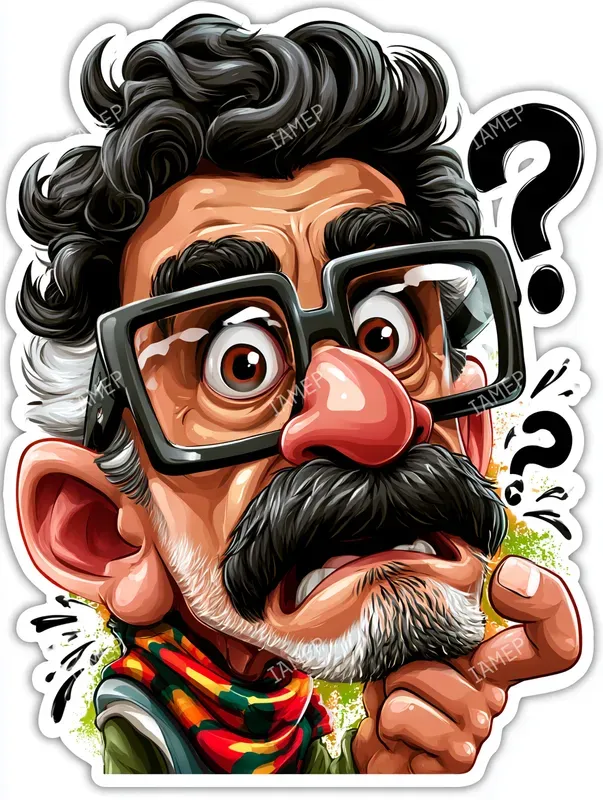 Funny Sticker Caricatures