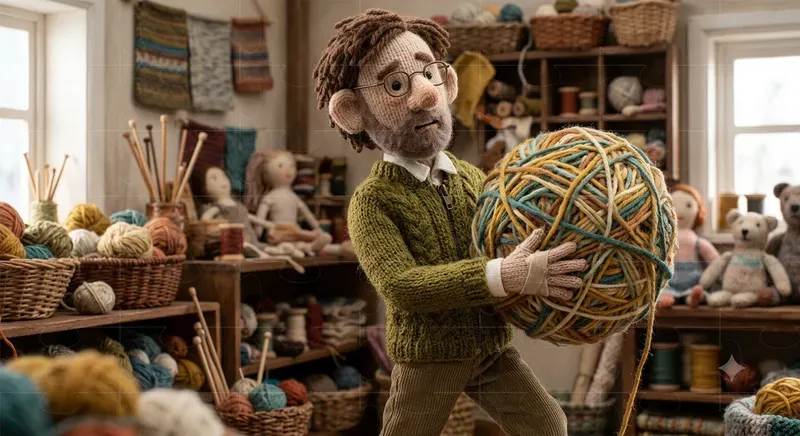 Knitted Wool Character Scenes