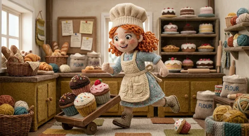 Knitted Wool Character Scenes