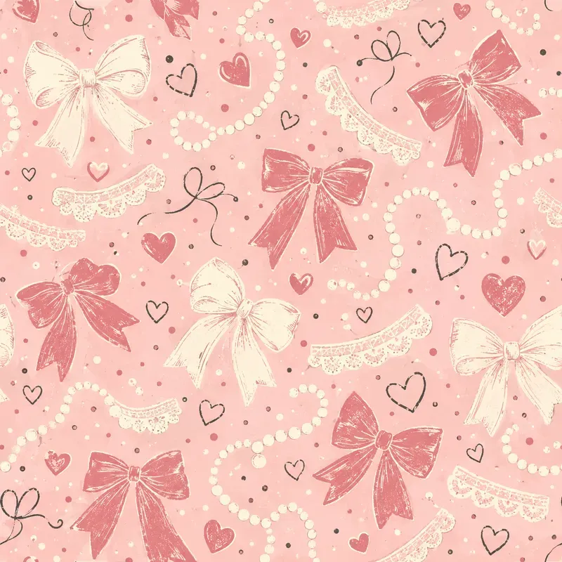 Coquette Bow Ribbon Patterns