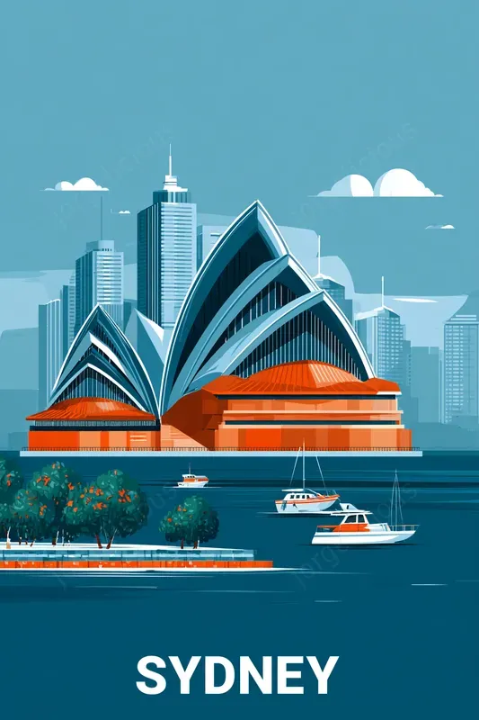 Clean Vector Travel Posters