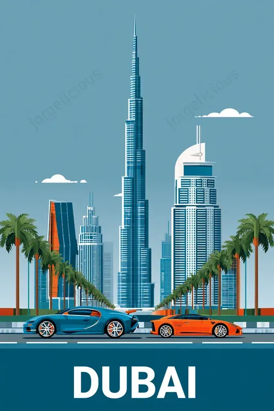 Clean Vector Travel Posters