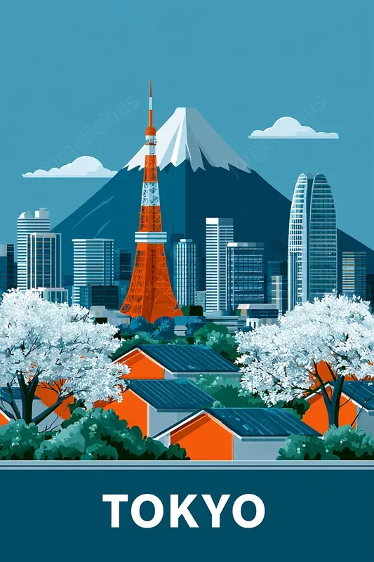 Clean Vector Travel Posters