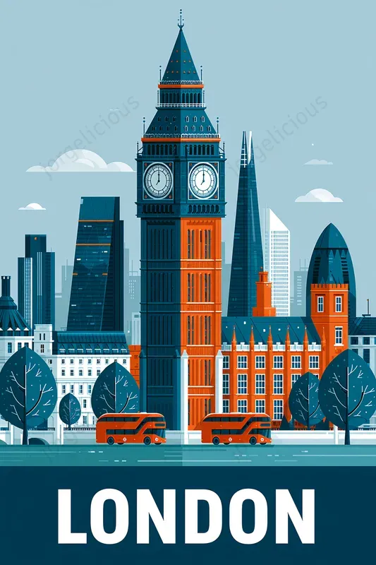 Clean Vector Travel Posters