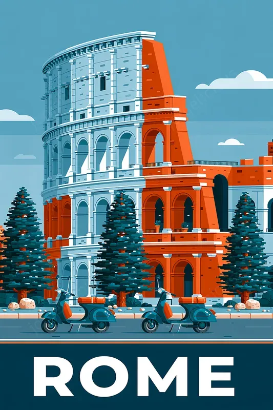 Clean Vector Travel Posters