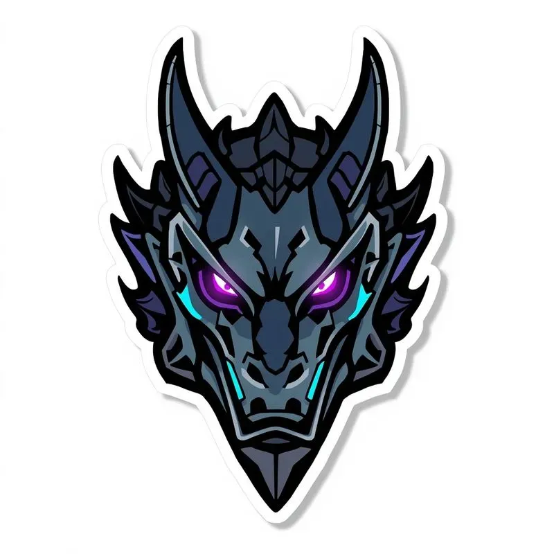 3D Cyberpunk Gaming Animal Mascot Stickers