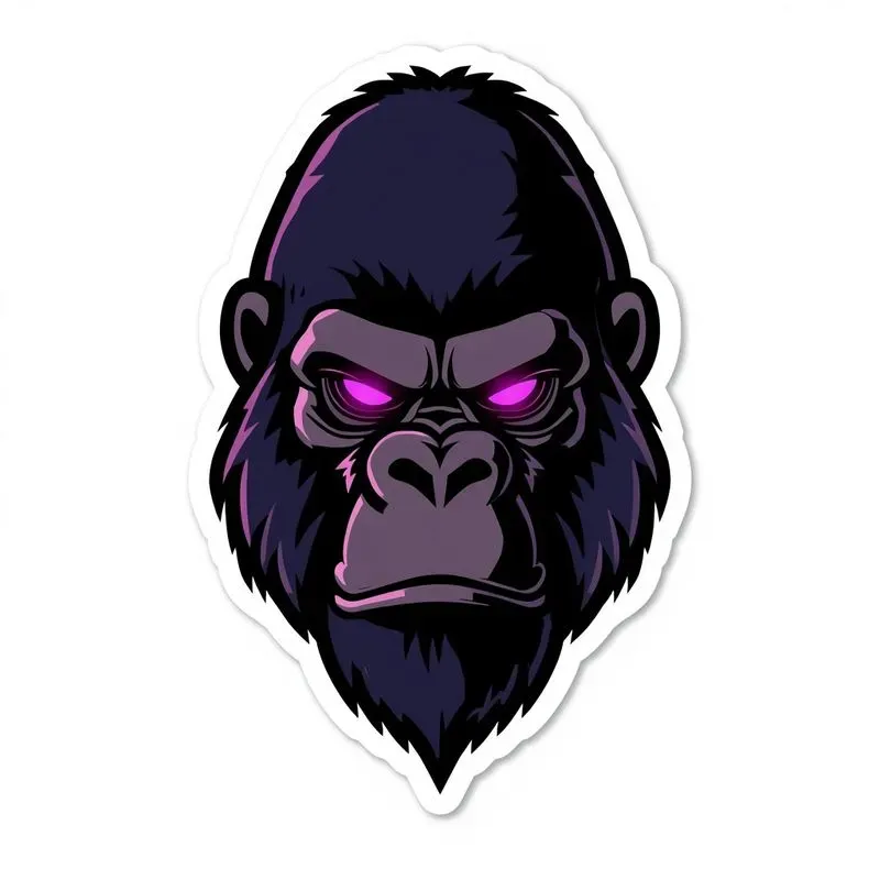 3D Cyberpunk Gaming Animal Mascot Stickers