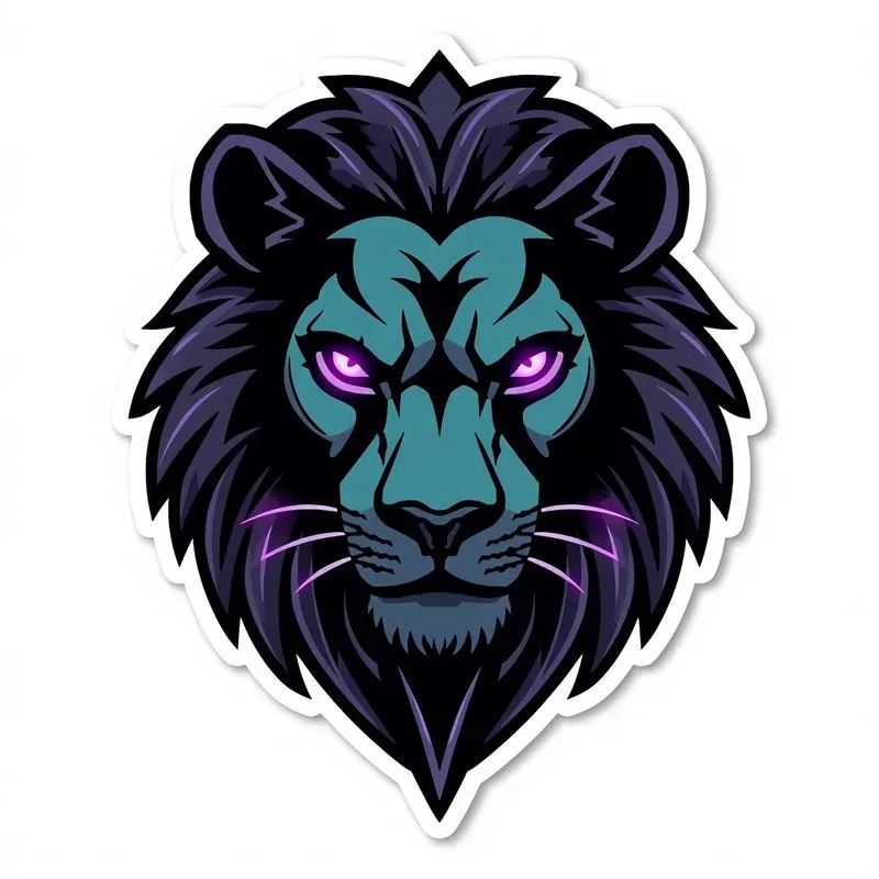 3D Cyberpunk Gaming Animal Mascot Stickers