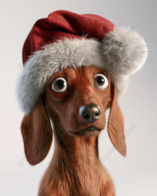 3D Christmas Mascots For Merch
