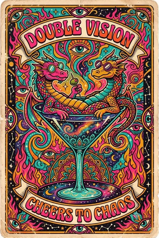 Vintage Psychedelic Tarot Cards