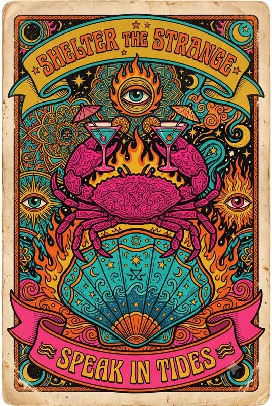 Vintage Psychedelic Tarot Cards