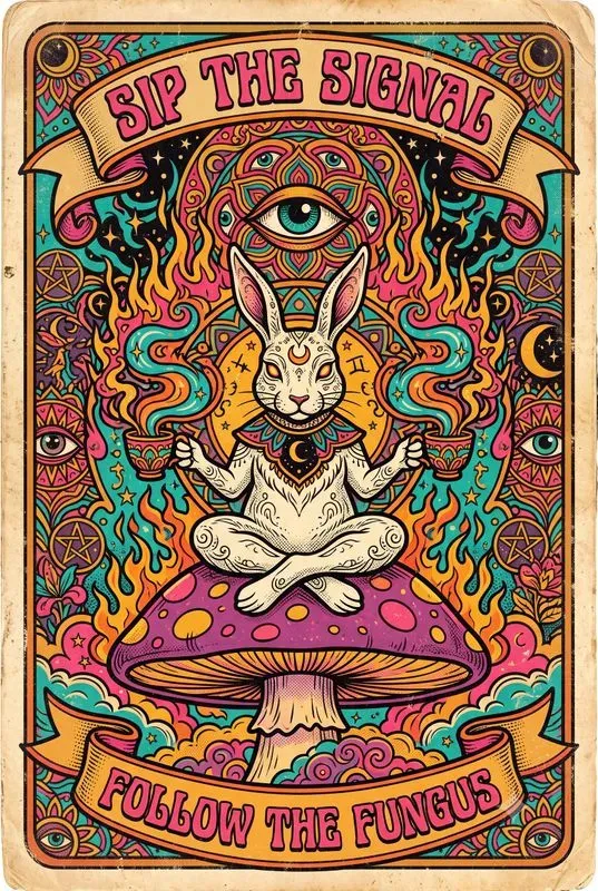 Vintage Psychedelic Tarot Cards