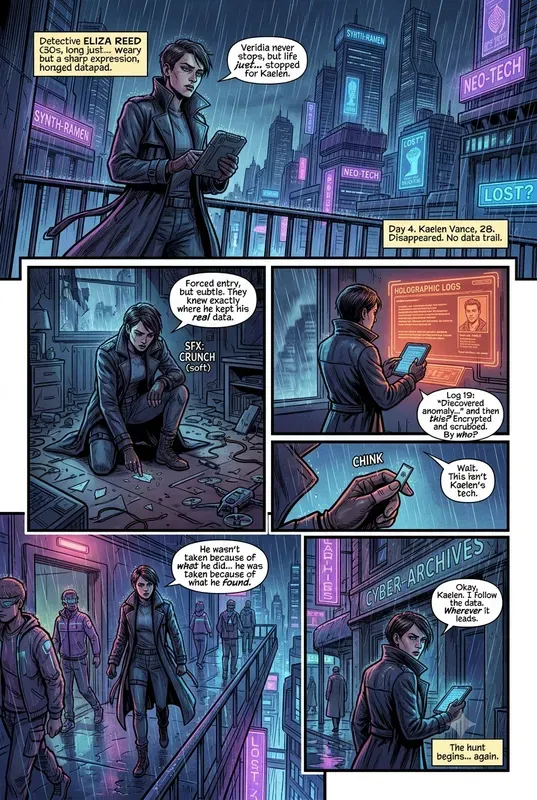 Comic Book Panels And Pages