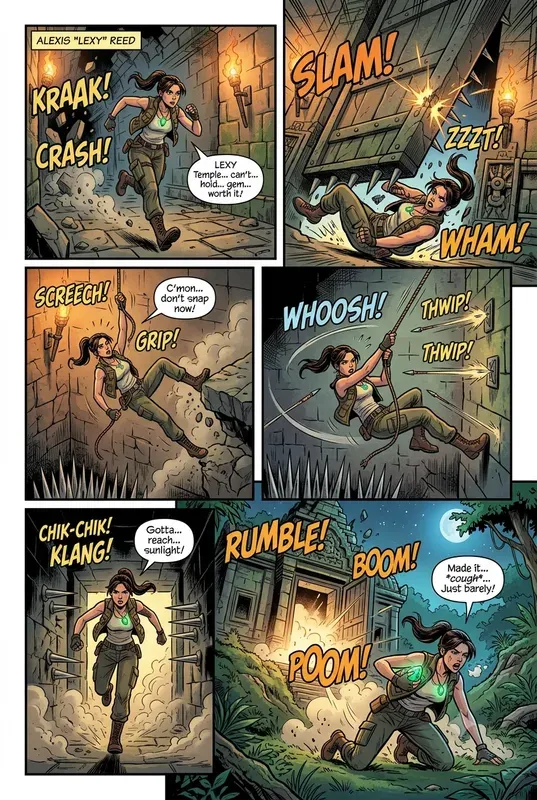 Comic Book Panels And Pages