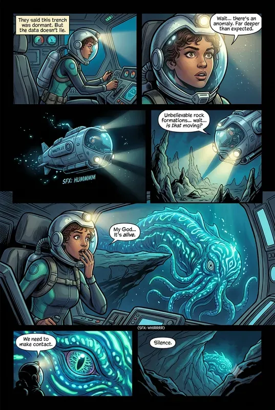 Comic Book Panels And Pages