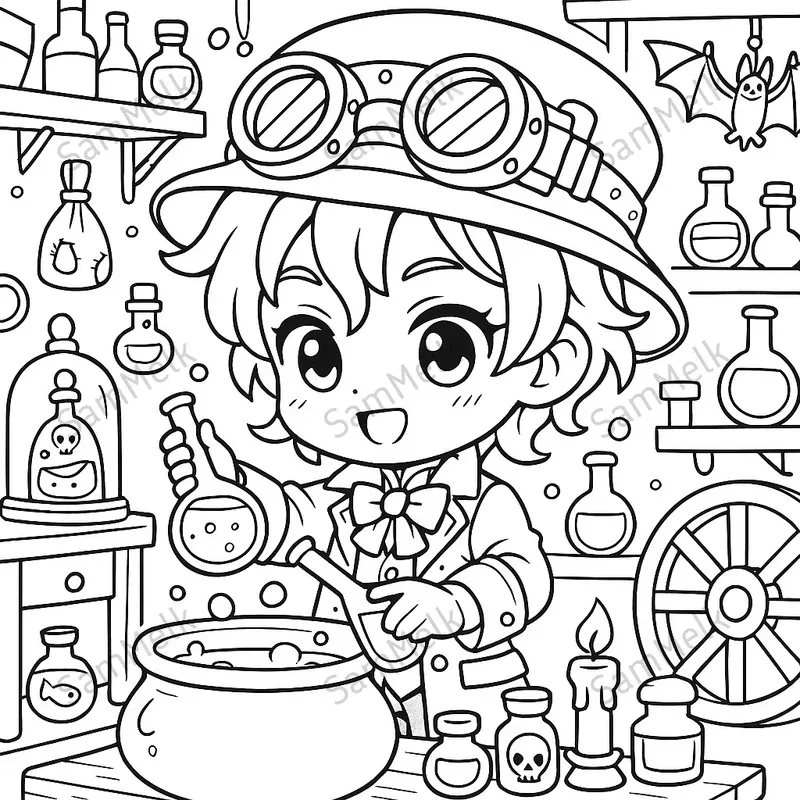 Chibi Fantasy Coloring Books