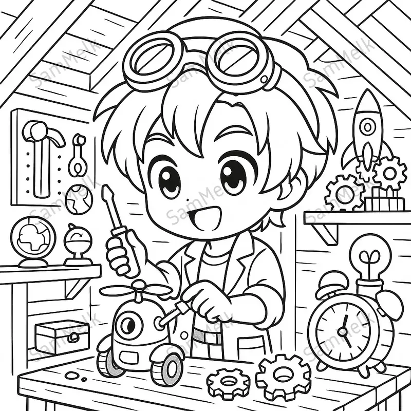 Chibi Fantasy Coloring Books