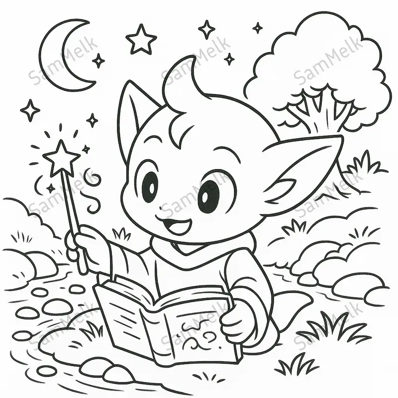 Chibi Fantasy Coloring Books