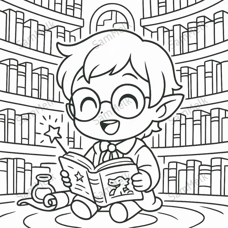 Chibi Fantasy Coloring Books