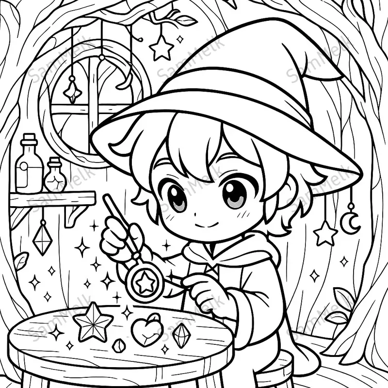 Chibi Fantasy Coloring Books