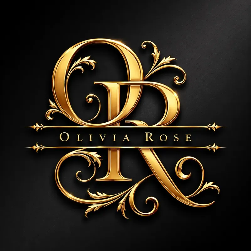 Royal Gold Flourish Monogram Generator