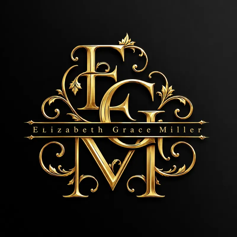 Royal Gold Flourish Monogram Generator
