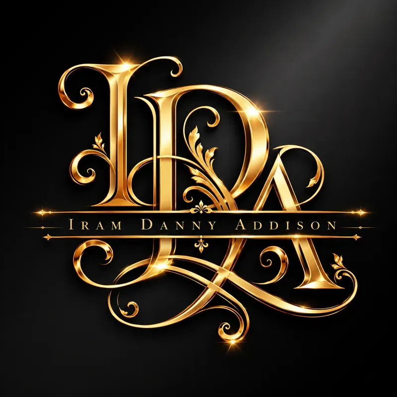 Royal Gold Flourish Monogram Generator