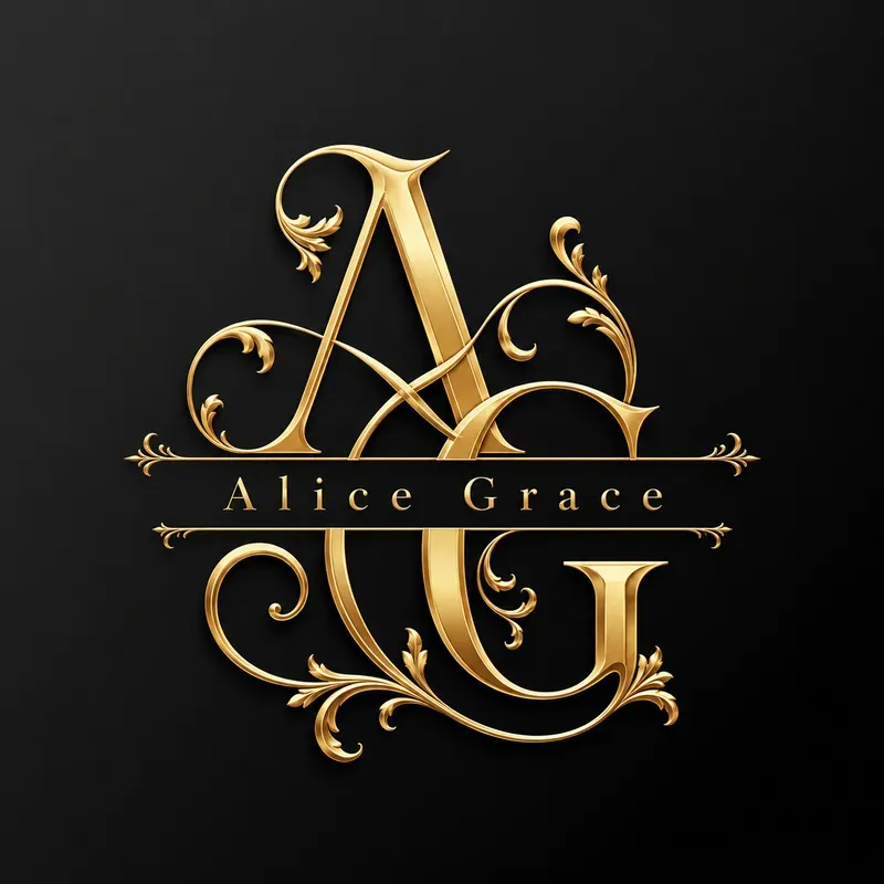 Royal Gold Flourish Monogram Generator