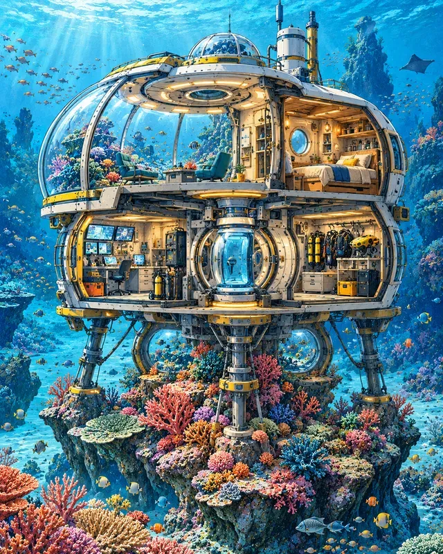Cutaway World Poster Scenes