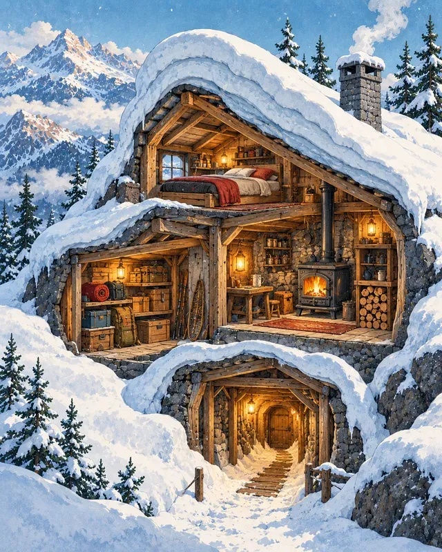 Cutaway World Poster Scenes