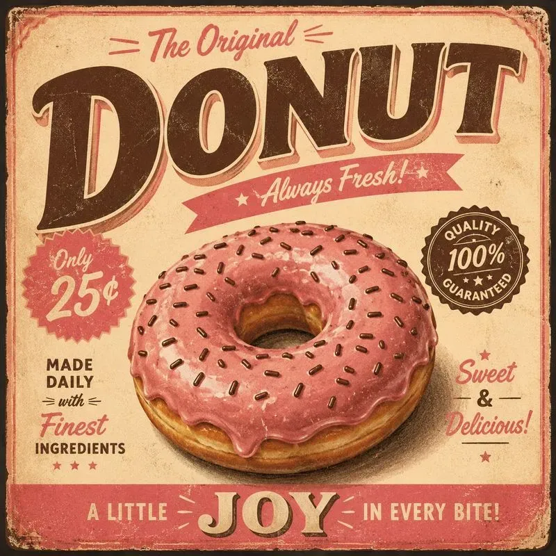 Vintage Retro Food Poster Collections