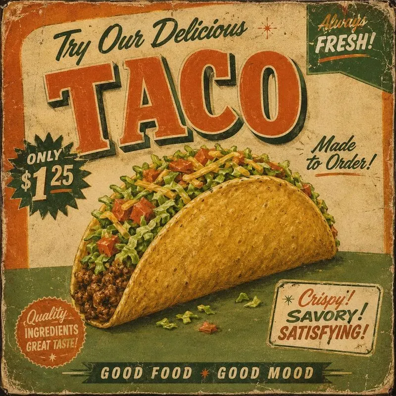 Vintage Retro Food Poster Collections