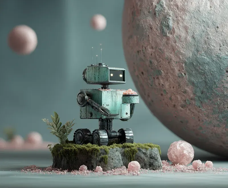 Ecofuturist 3D Minimalist Renders