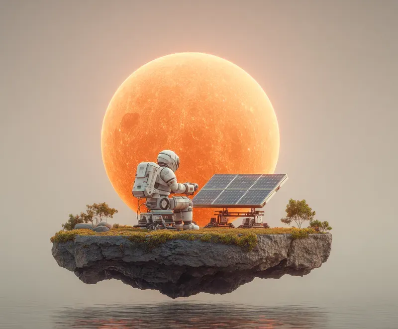Ecofuturist 3D Minimalist Renders