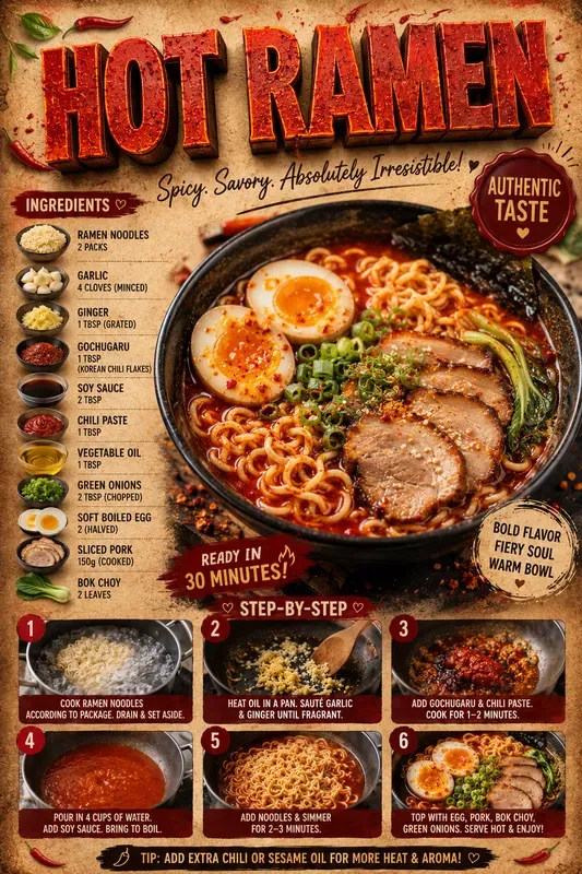 Professional Culinary Recipe Infographics