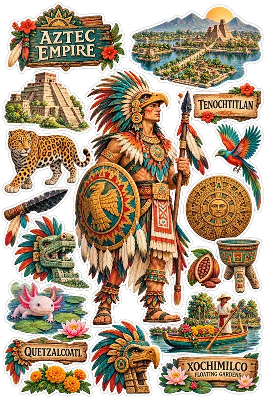 Printable Themed Sticker Sheet Pods