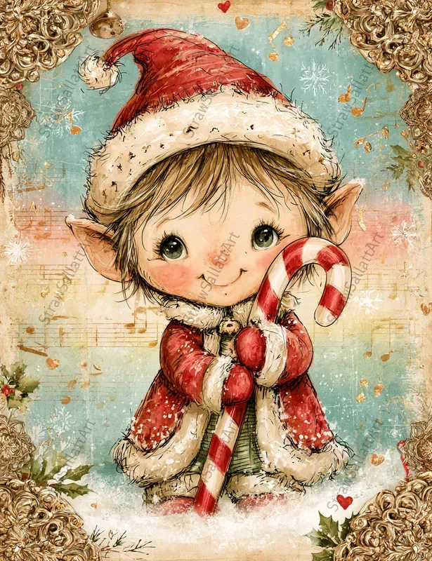 Vintage Christmas Junk Journal Ephemera