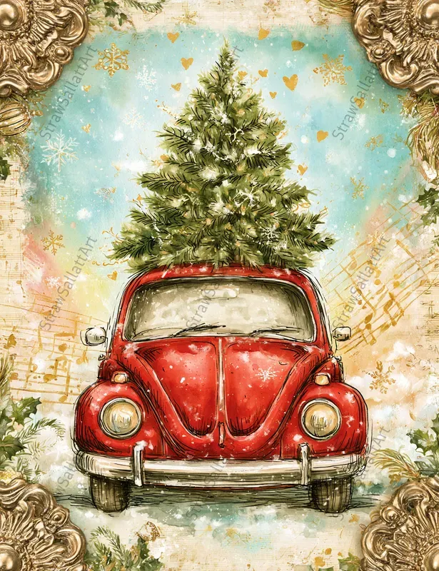 Vintage Christmas Junk Journal Ephemera