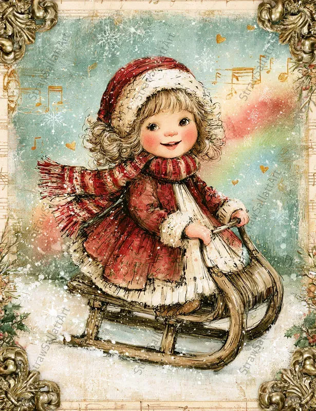 Vintage Christmas Junk Journal Ephemera