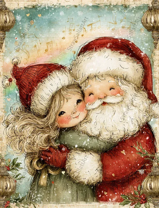 Vintage Christmas Junk Journal Ephemera