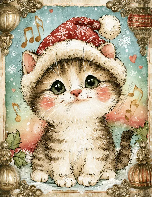 Vintage Christmas Junk Journal Ephemera
