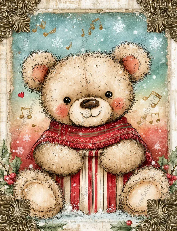 Vintage Christmas Junk Journal Ephemera