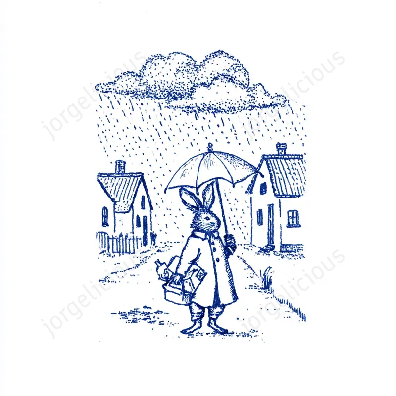 Blue Ink Storybook Sketches
