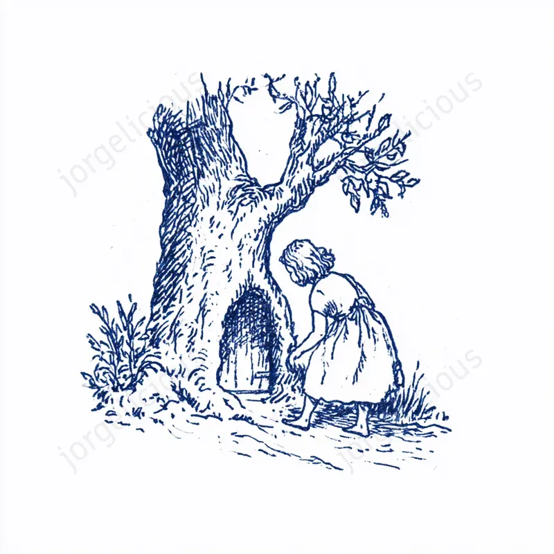 Blue Ink Storybook Sketches