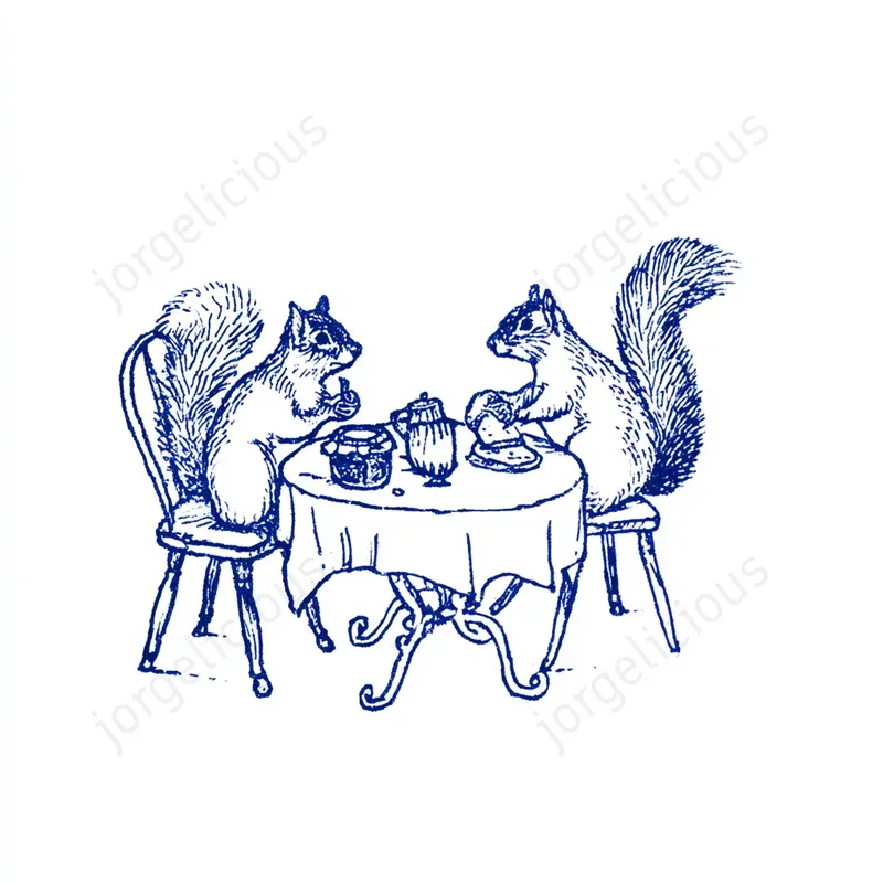 Blue Ink Storybook Sketches
