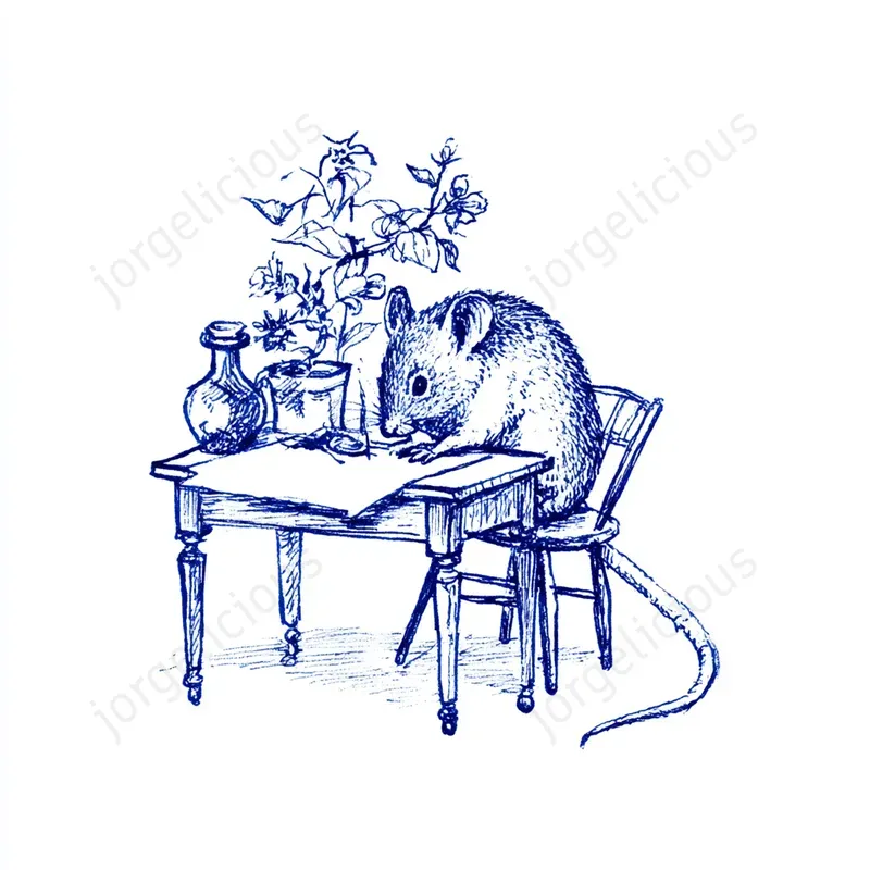 Blue Ink Storybook Sketches